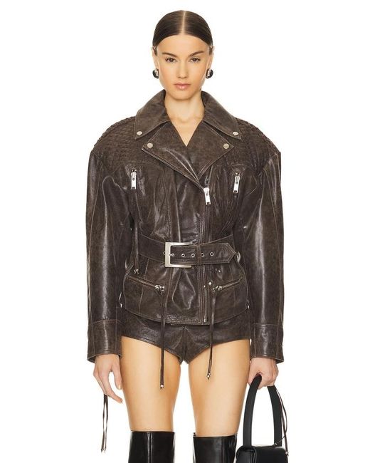 retroféte Black Salome Leather Jacket