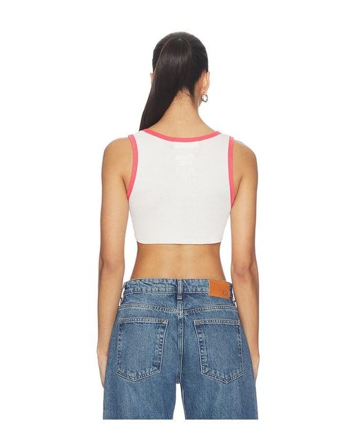 The Laundry Room Blue I Heart Coors Light Super Crop Rib Tank Top