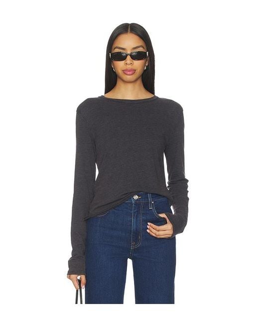 Free People Blue Nova Tee Long Sleeve