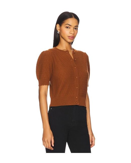 FRAME Black The Cashmere Pointelle Cardi