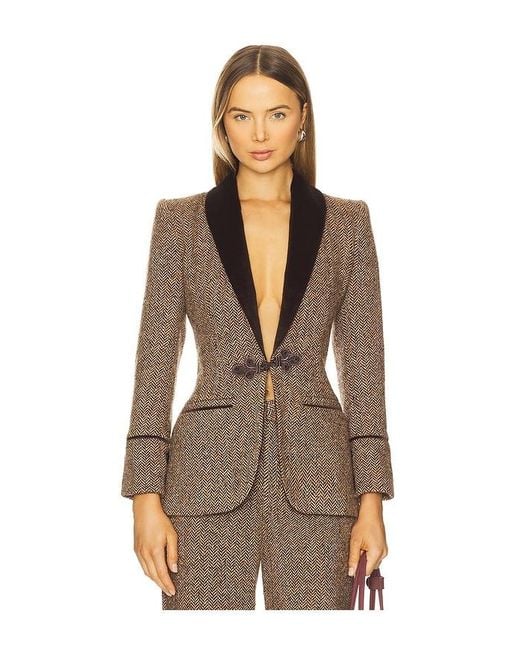 L'Agence Brown Gable Blazer