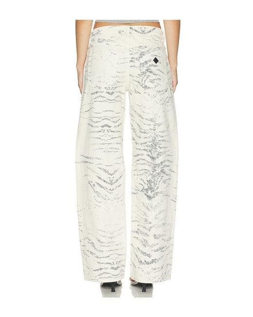 A.Brand White 99 Baggy Jean