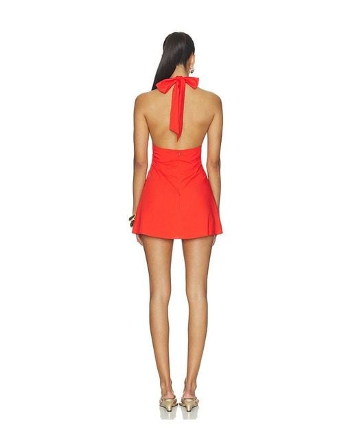 SNDY'S Red Oskar Mini Dress