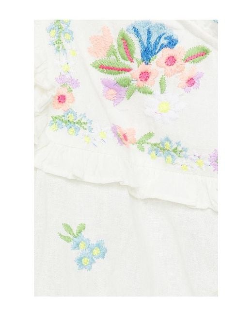 Show Me Your Mumu White Romey Top