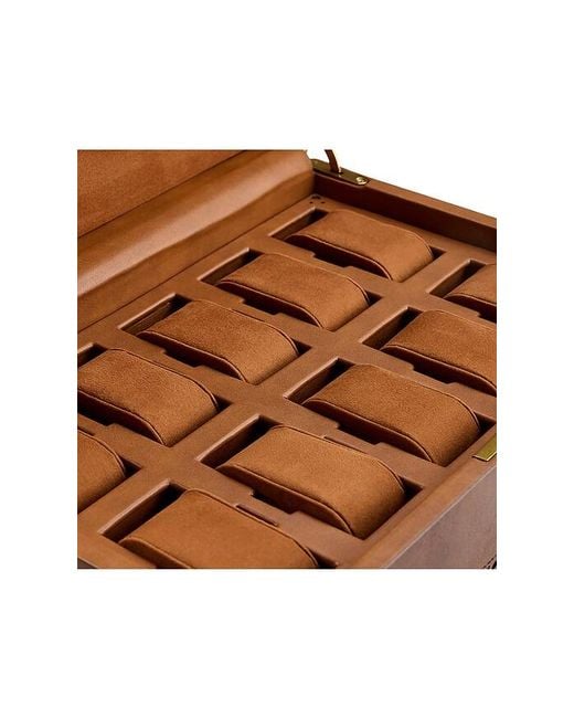 Wolf Brown Brogue 10 Piece Watch Box