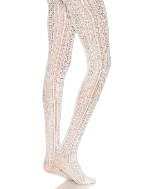petit moments White Knit Tights