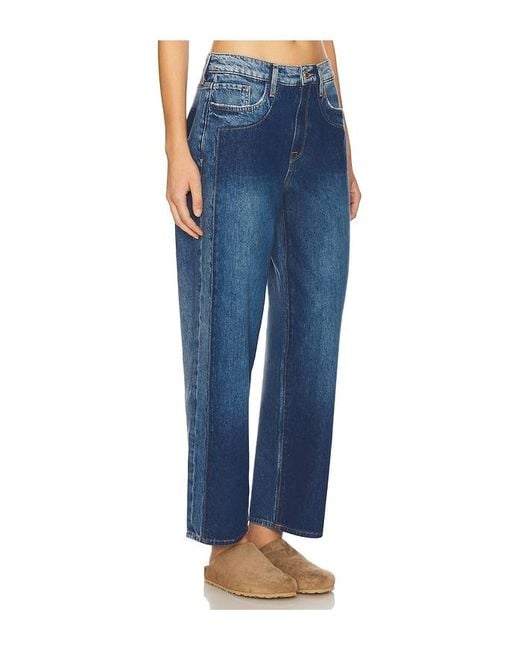 Triarchy Blue Kelly Cropped Mid Rise Straight