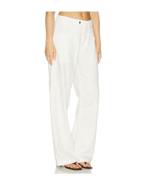 ICON DENIM White Lysa Wide Leg Jeans