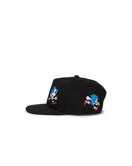 Market Black X Sonic Run 5 Panel Hat for men