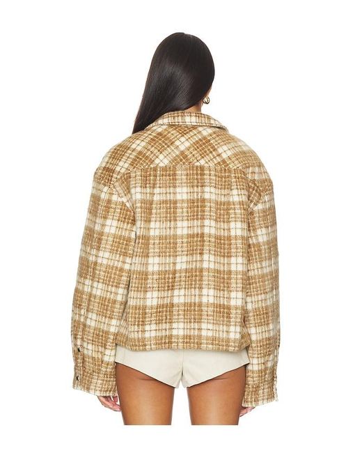 GUIZIO Natural Quilted Plaid Jacket