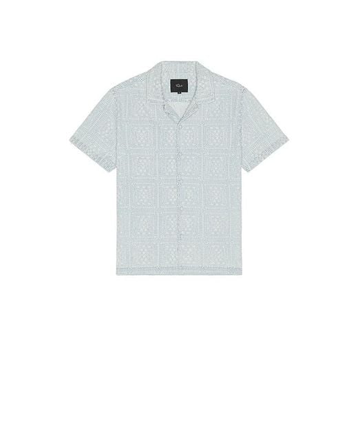 Rails Blue Tyler Camp Collar Shirt for men