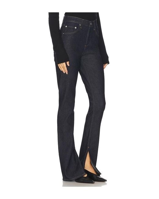 Agolde Black Ingram Split Skinny Jeans