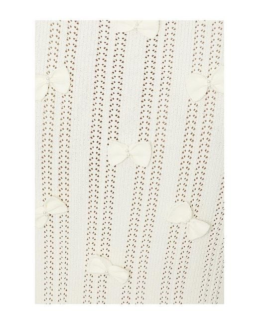 Sea White Alberta Pearl Knit Top