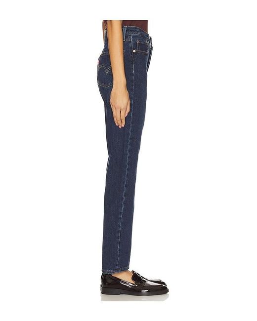 Levi's Blue 501 Straight Jeans
