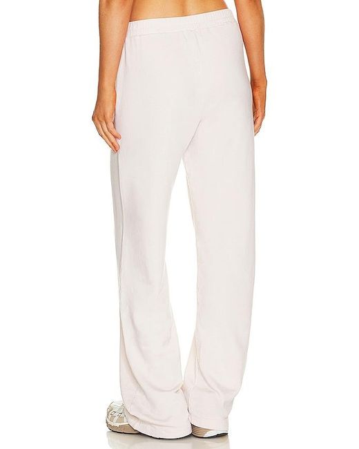 Monrow White Fleece Sweatpants