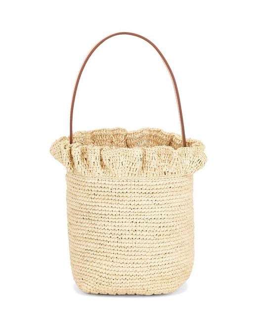 Loeffler Randall White Laith Crochet Top Handle Bag