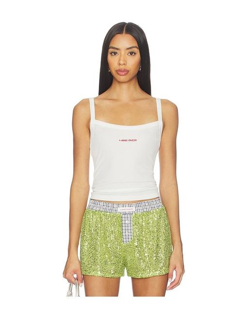Hand Over Green Matt Tank Top