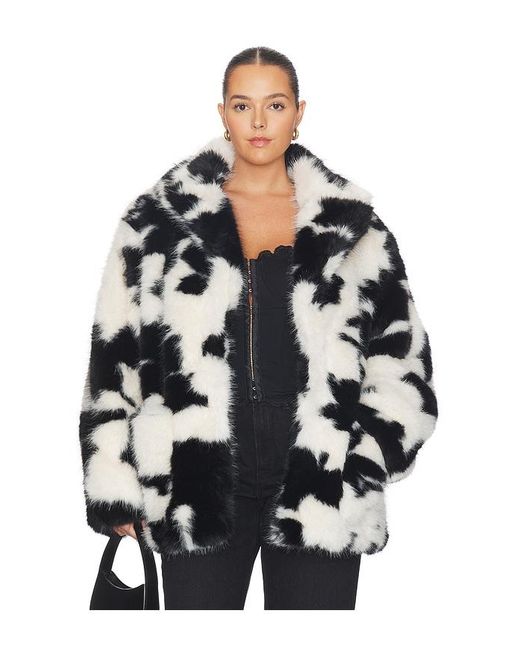 AFRM Black Livingston Faux Fur Jacket