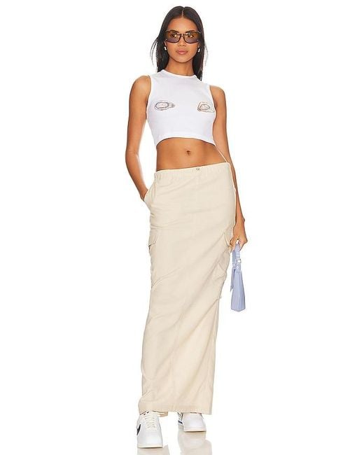 Lovers + Friends White Shell Tank