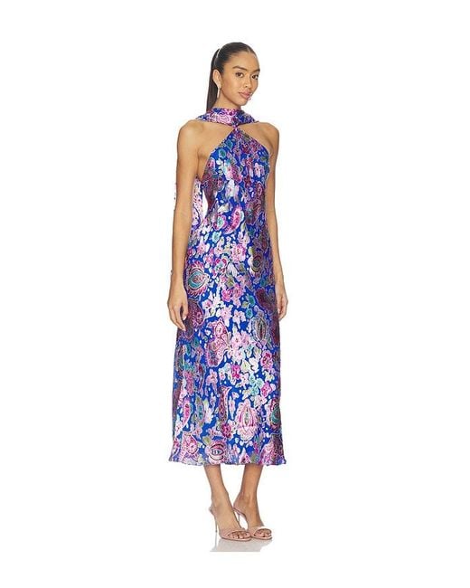 Rixo Blue Hayley Dress