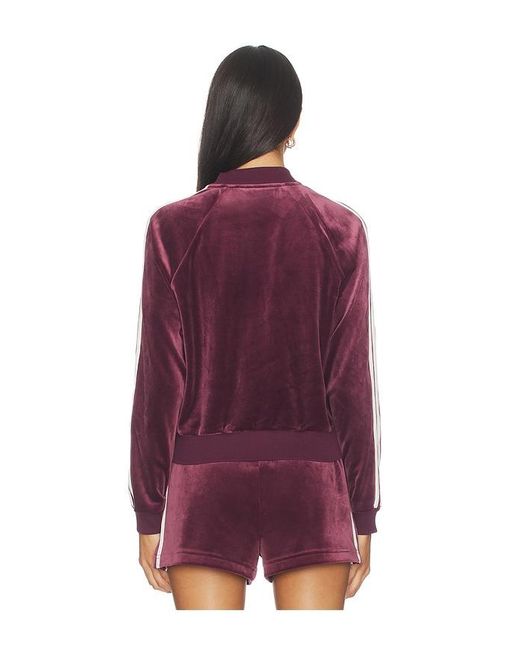 Splits59 Purple Heritage Velour Bomber Jacket