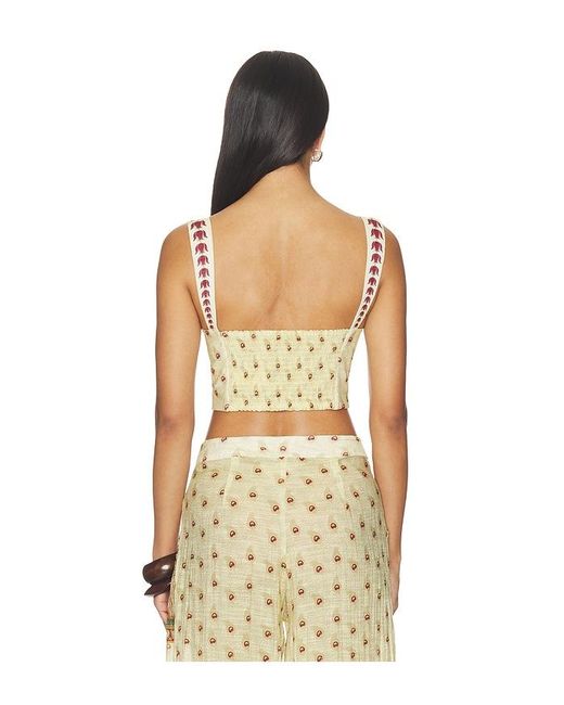 Agua Bendita Natural Lupe Plume Top