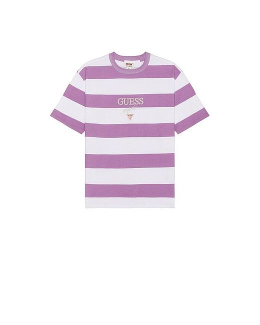 Guess Block Stripe Tee for Men Lyst