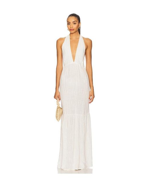 LSPACE White Soller Maxi Dress