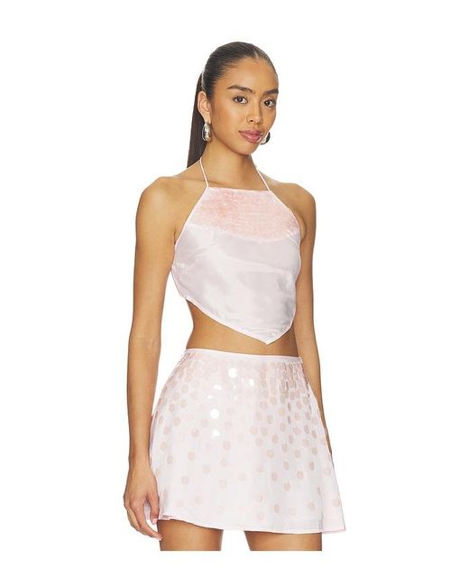 For Love & Lemons White Cosmo Top