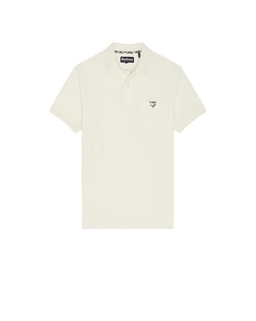 メンズ Barbour Tothill Polo White