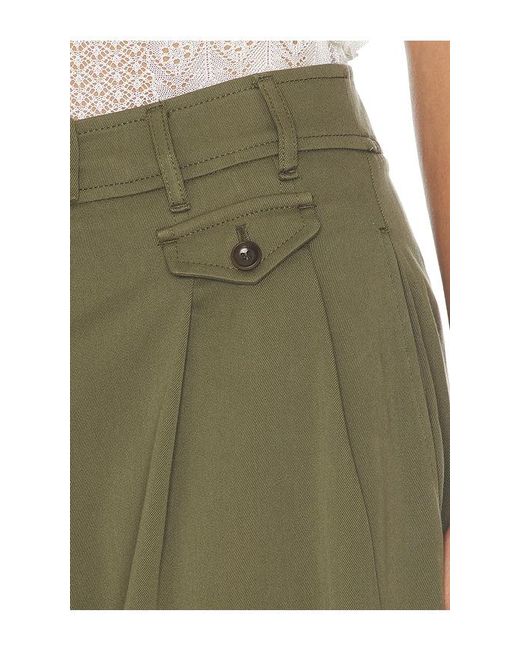 Ulla Johnson Green Motherwell Wide Leg Trouser Pants