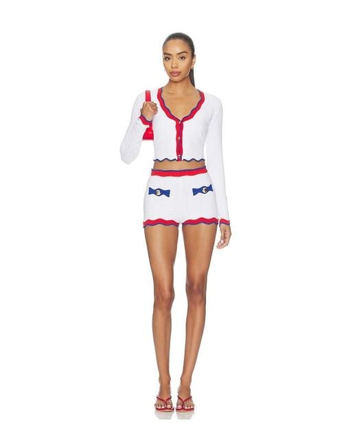 retroféte White Orlaithe Knit Cardigan
