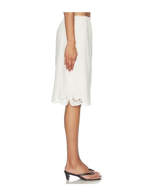 Posse White Darya Skirt