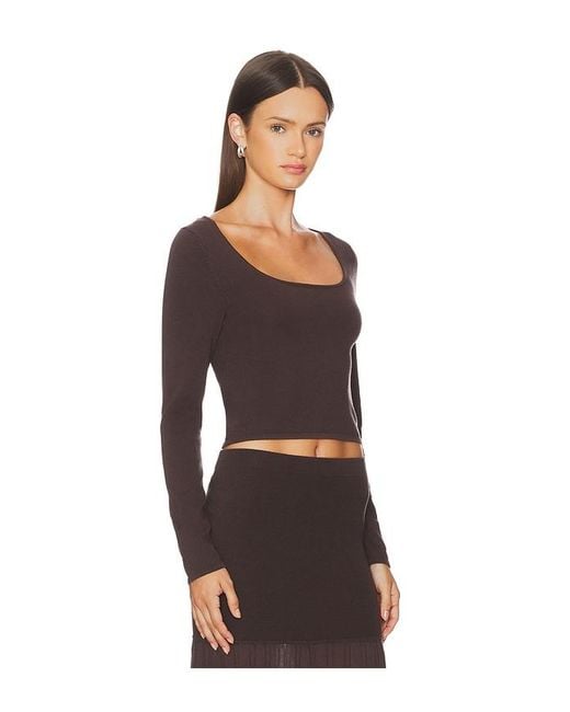 4th & Reckless Black Nancy Top