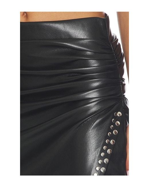 Generation Love Black Regina Studded Faux Leather Skirt