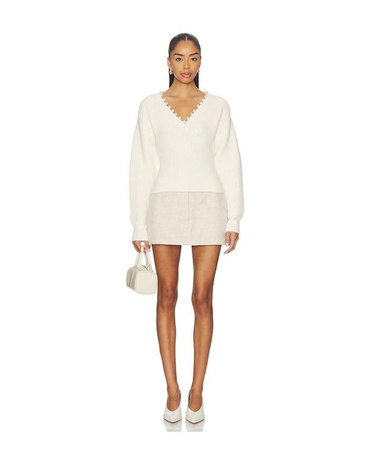 Blank NYC White Langarm Pullover