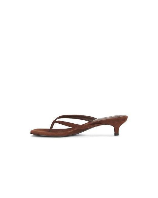 Black Suede Studio White Kendal 35 Mule
