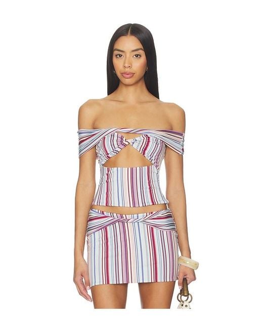 Tiger Mist White Haze Twist Top