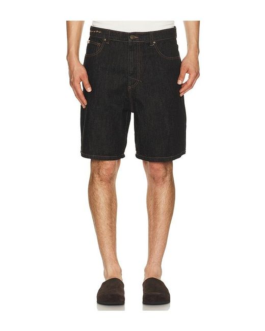 Rhythm Black Toby Denim Short for men