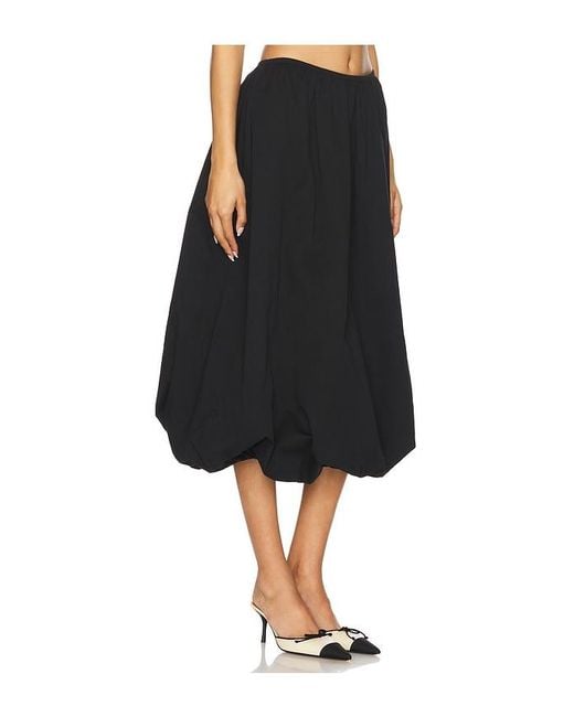 Lioness Black Intuition Bubble Midi Skirt