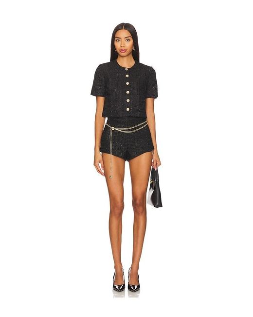 Amanda Uprichard Black Kelso Shorts