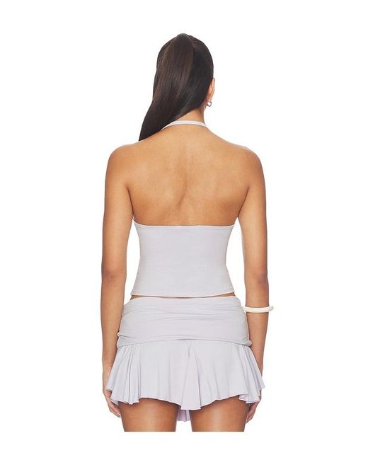 Bella Venice White The Mollie Halter Top