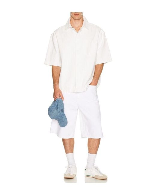 Siegelman Stable White Jorts for men