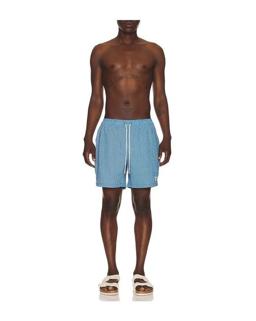 Barbour Blue Somerset Swim Short for men