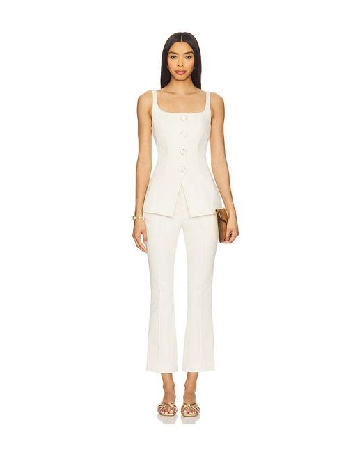Veronica Beard White Liana Top