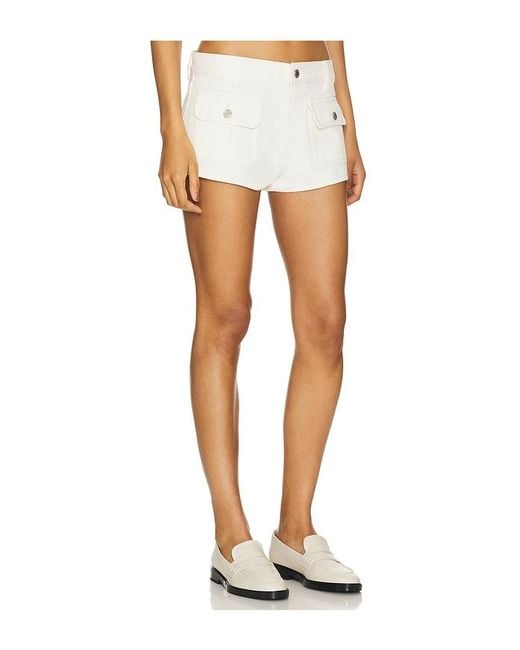 GRLFRND White Florence Hot Short