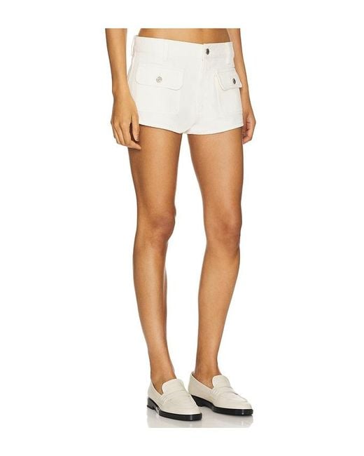 GRLFRND White Florence Hot Short