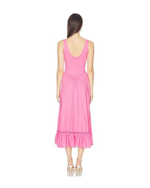 Peixoto Pink Liam Midi Dress
