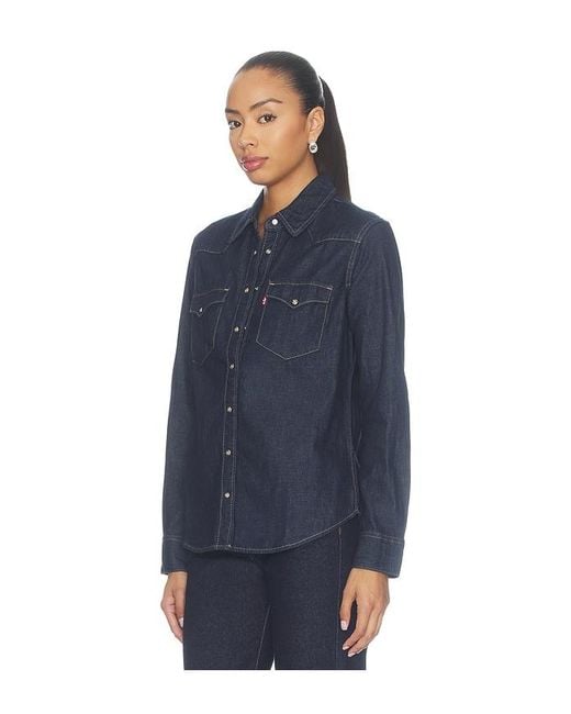 Levi's Blue Heritage Western Denim Shirt