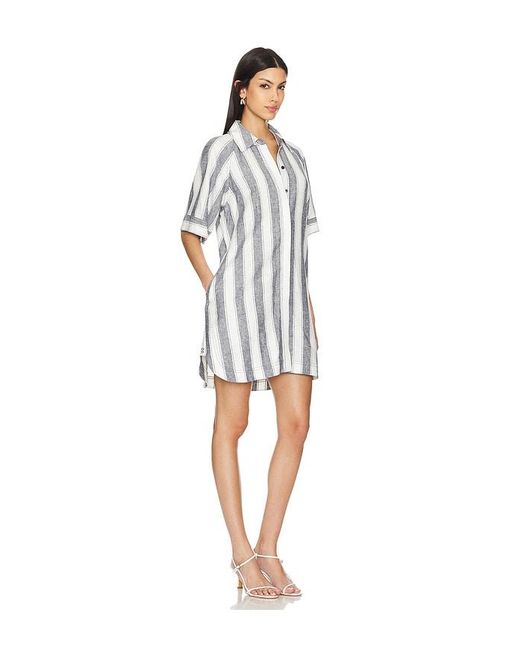 Jonathan Simkhai White Greta Mini Shirting Dress